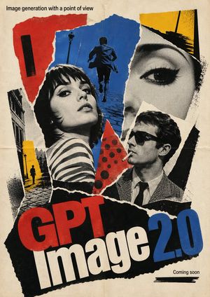 1960s French New Wave Movie Poster