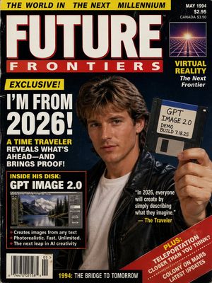 1990s Time Traveler Magazine Cover