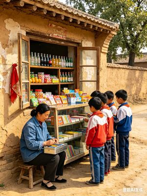 1998 Rural China School Snack Shop