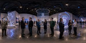 360 AI Art Gallery Panorama