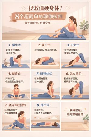 9-Panel Yoga Infographic Poster