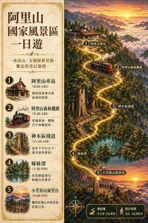 Alishan One-Day Travel Poster