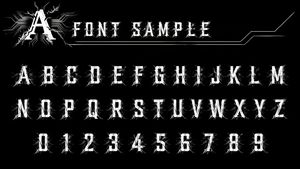 Alphanumeric font catalog prompt