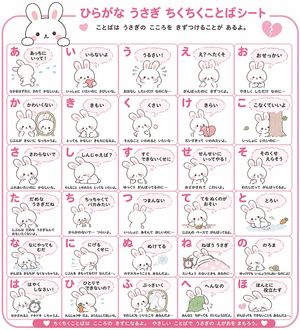 Animal Hiragana Study Sheet