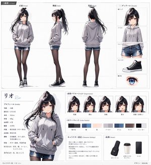 Anime Character Sheet for Rio