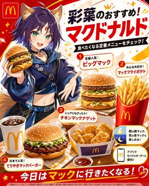 Anime McDonald's Recommendation Poster