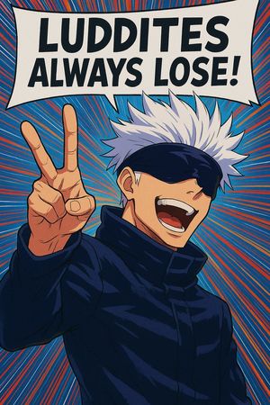 Anime Pop-Art Protest Poster