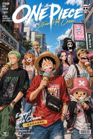 Anime Summer Street Poster