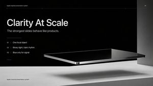 Apple-Style Minimal Presentation Cover