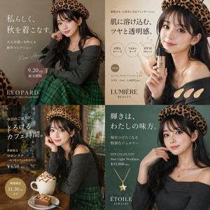 Autumn Fashion Lifestyle Ad Collage