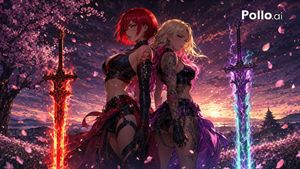 Back-to-Back Sirens in Sakura Dusk