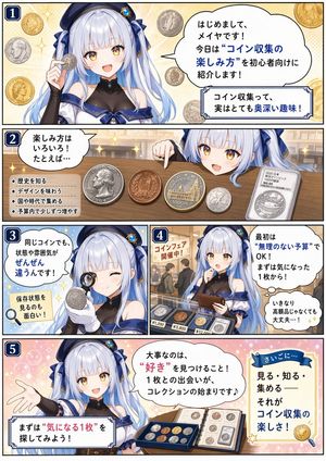 Beginner Coin Collecting Manga Page