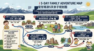 Bilingual 5-Day Family Travel Map