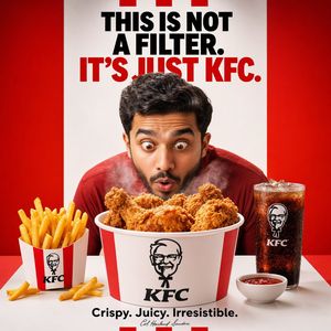 Bold KFC Food Ad Poster