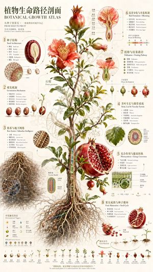 Botanical Growth Atlas Poster