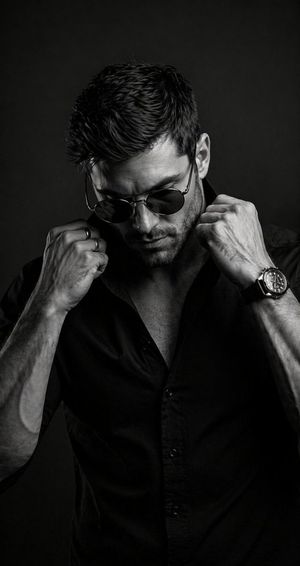 B&W Cinematic Studio Portrait