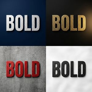 Carbon Fiber Typography