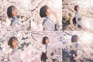 Cherry Blossom Kimono Portrait Grid