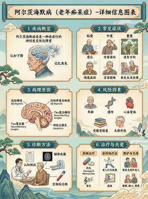 Chinese Alzheimer’s Infographic Poster