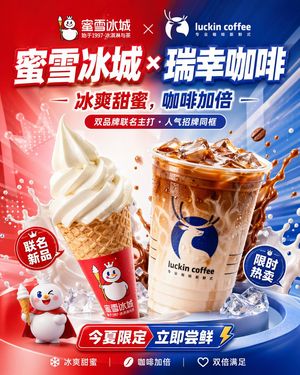 Chinese Co-Branded Summer Drink Poster