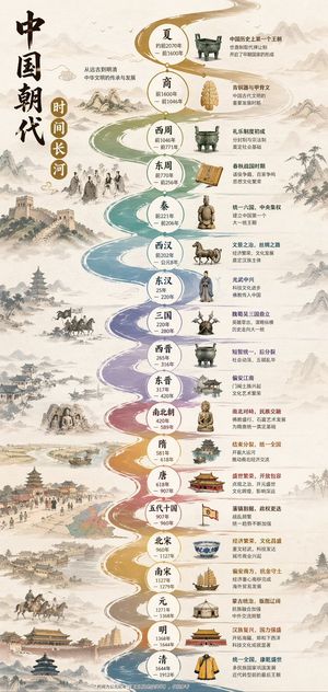 Chinese Dynasty Infographic