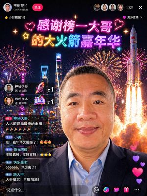 Chinese Livestream Rocket Gala Edit