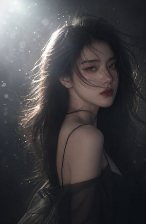 Cinematic Backlit Woman Portrait