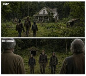 Cinematic Champ/Contrechamp Diptych