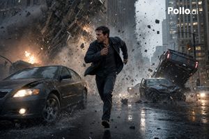 Cinematic City Explosion Chase