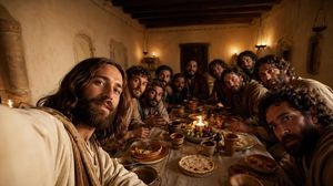 Cinematic Last Supper Scene