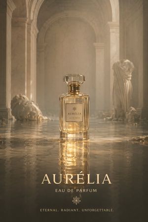 Cinematic Perfume Product Shot in Flooded Ruins
