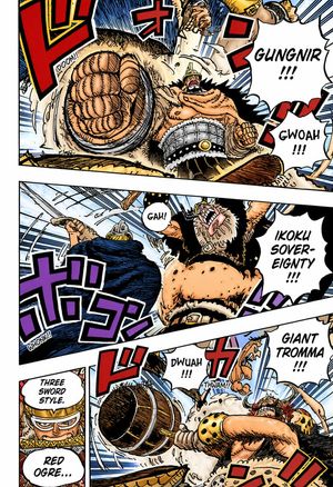 Colored Shonen Manga Battle Page