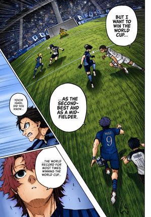 Colorized Soccer Manga Page