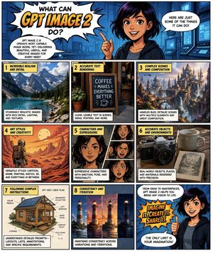 Comic Page for GPT Image 2 Capabilities