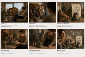 Commercial Ad Storyboard Layout