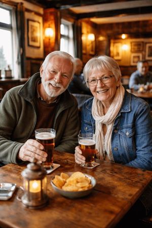 Couple Pub Portrait Transformation