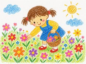 Crayon Style Drawing Prompt