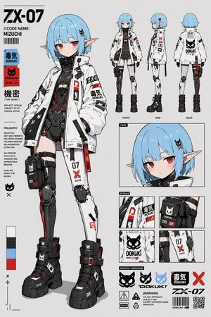 Cyberpunk Anime Character Sheet