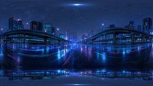 Cyberpunk City Highway HDRI