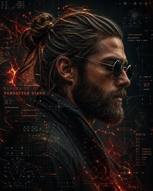 Cyberpunk Portrait with Sci-Fi Interface