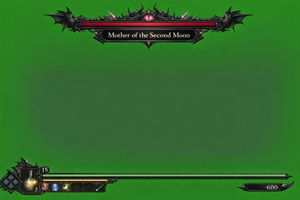 Dark Fantasy Game HUD on Green Screen