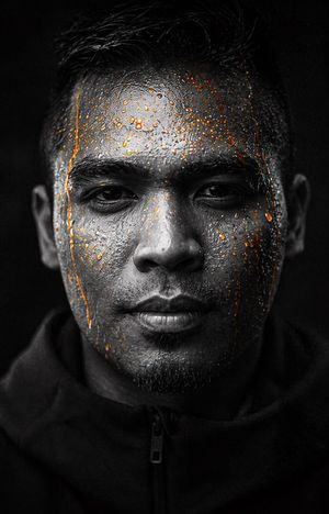 Dark Gatorade-Style Portrait