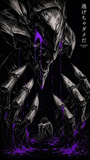 Dark Manga Monster Poster