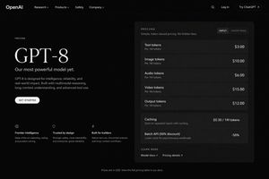 Dark Mode AI API Pricing Page Mockup