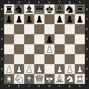 Digital Chessboard After 1.e4 e5