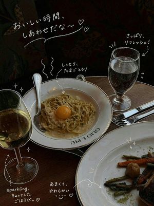 Doodle-Style Cozy Restaurant Table Photo