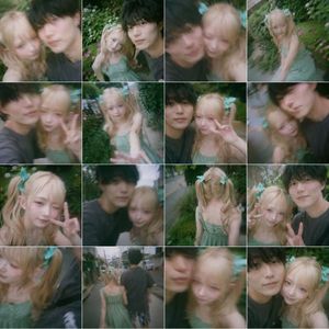 Dreamy 16-Photo Couple Walk Collage