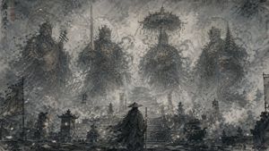 Eastern Ink Fantasy Illustration