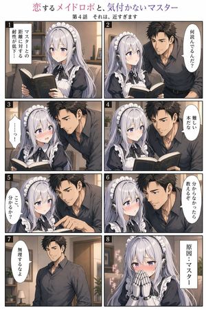 Eight-Panel Maid Robot Romance Manga