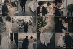 Emotional Japanese Wedding Photo Collage